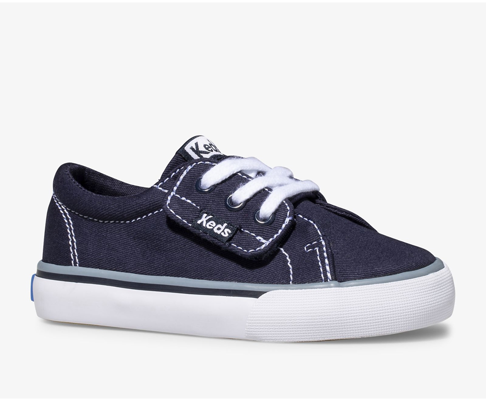 Keds Sneakers Navy - Jump Kick Jr. Canvas - Kids AIOHBR-219